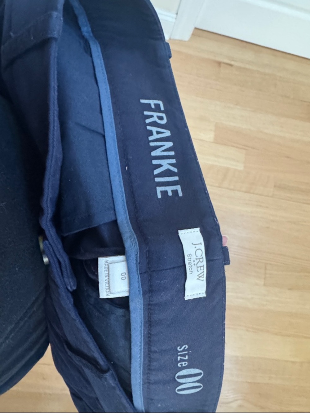 JCrew Frankie Navy Pant 00
